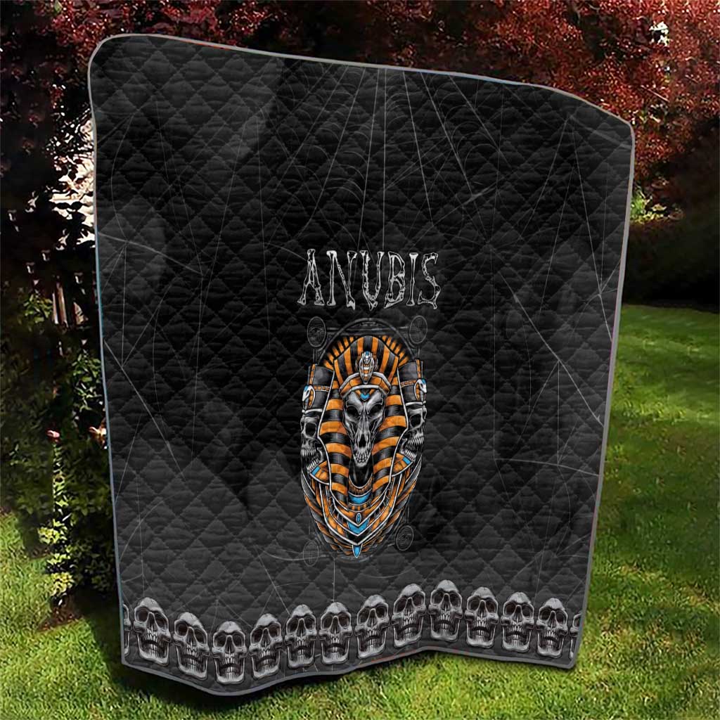 Halloween Egypt Quilt Skull Anubis - Wonder Print Shop