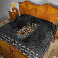 Halloween Egypt Quilt Skull Anubis - Wonder Print Shop