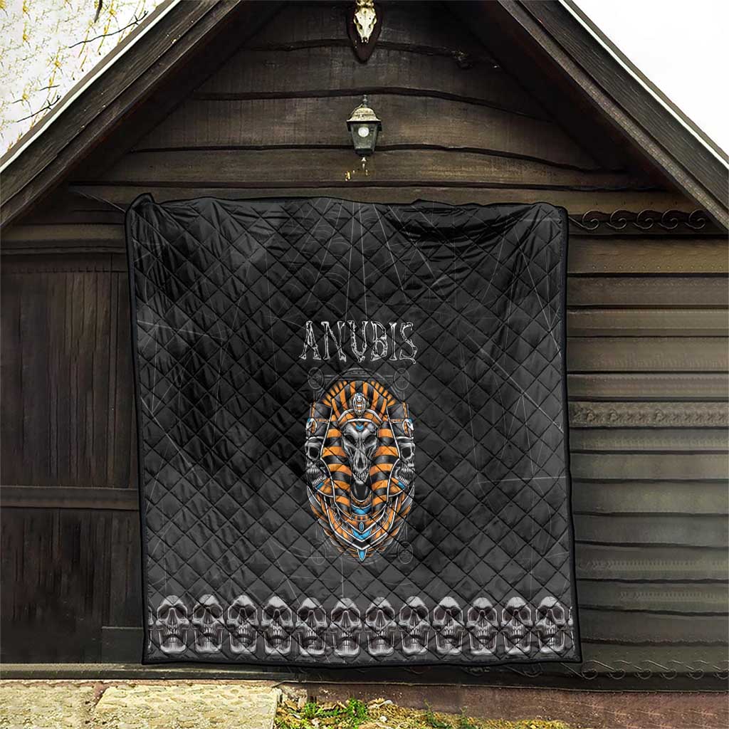 Halloween Egypt Quilt Skull Anubis - Wonder Print Shop