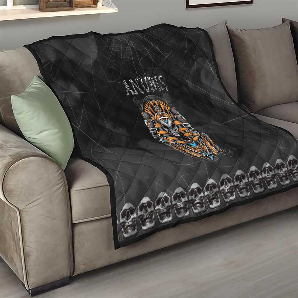 Halloween Egypt Quilt Skull Anubis - Wonder Print Shop