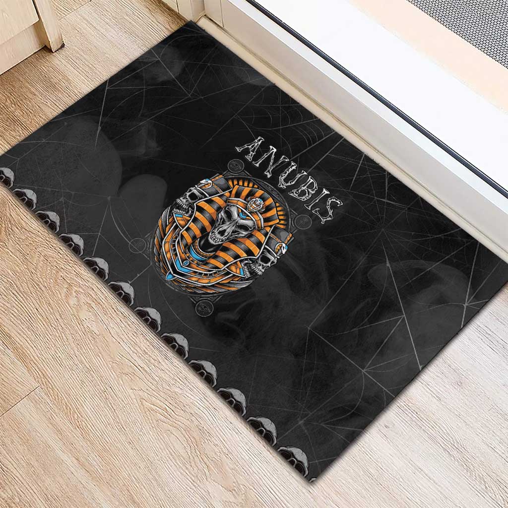 Halloween Egypt Rubber Doormat Skull Anubis - Wonder Print Shop