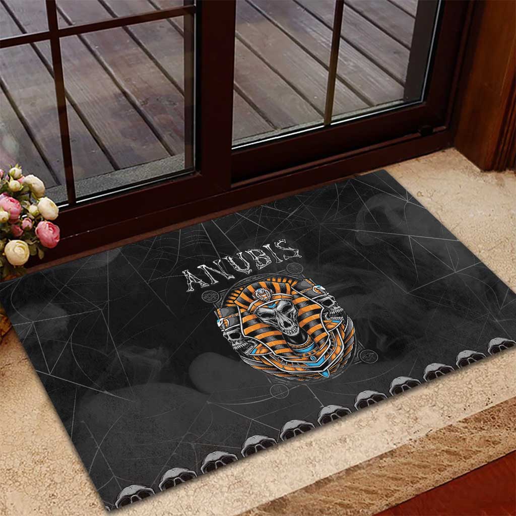 Halloween Egypt Rubber Doormat Skull Anubis - Wonder Print Shop