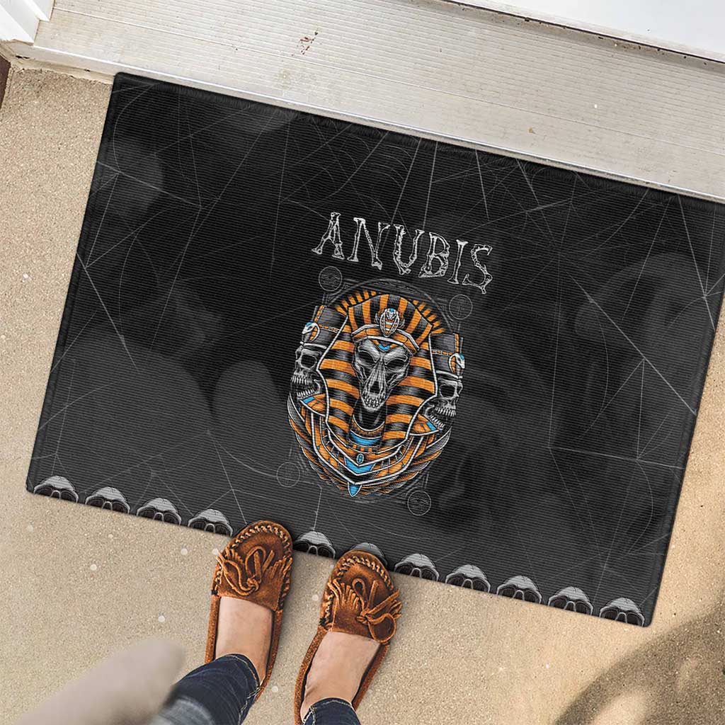 Halloween Egypt Rubber Doormat Skull Anubis - Wonder Print Shop