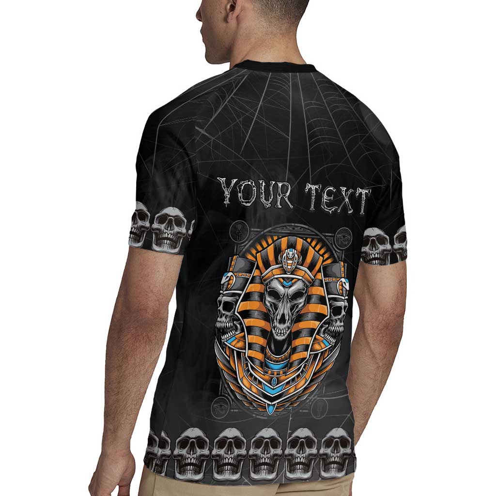 Personalized Halloween Egypt Rugby Jersey Skull Anubis - Wonder Print Shop