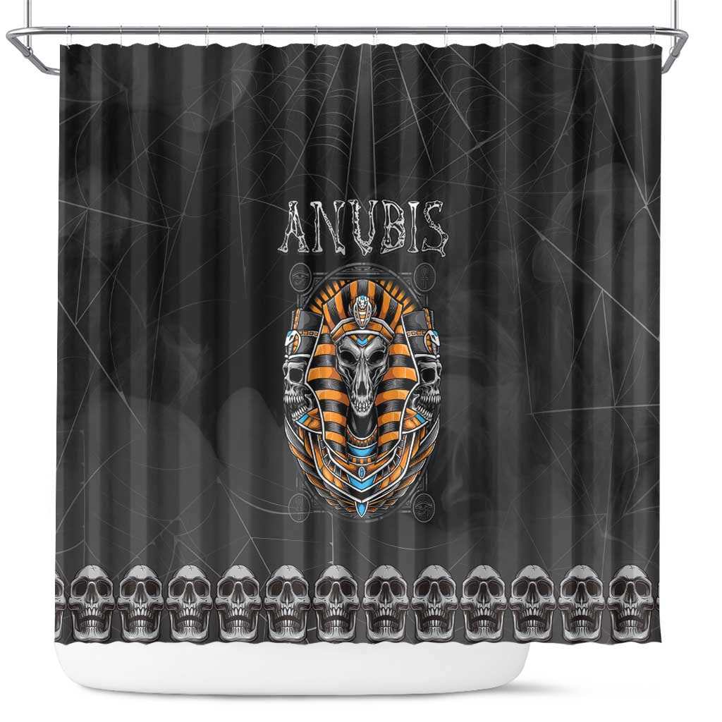 Halloween Egypt Shower Curtain Skull Anubis - Wonder Print Shop