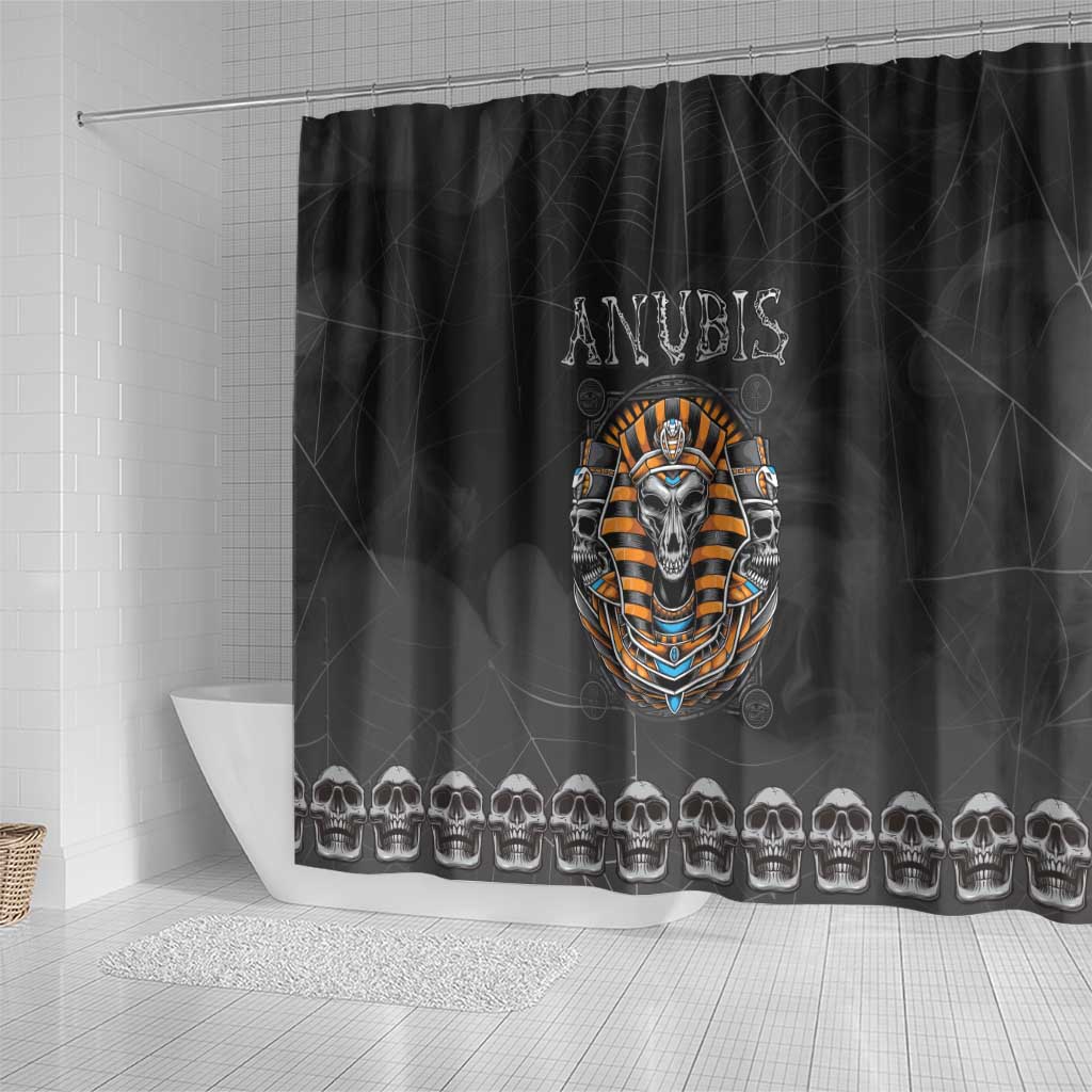 Halloween Egypt Shower Curtain Skull Anubis - Wonder Print Shop