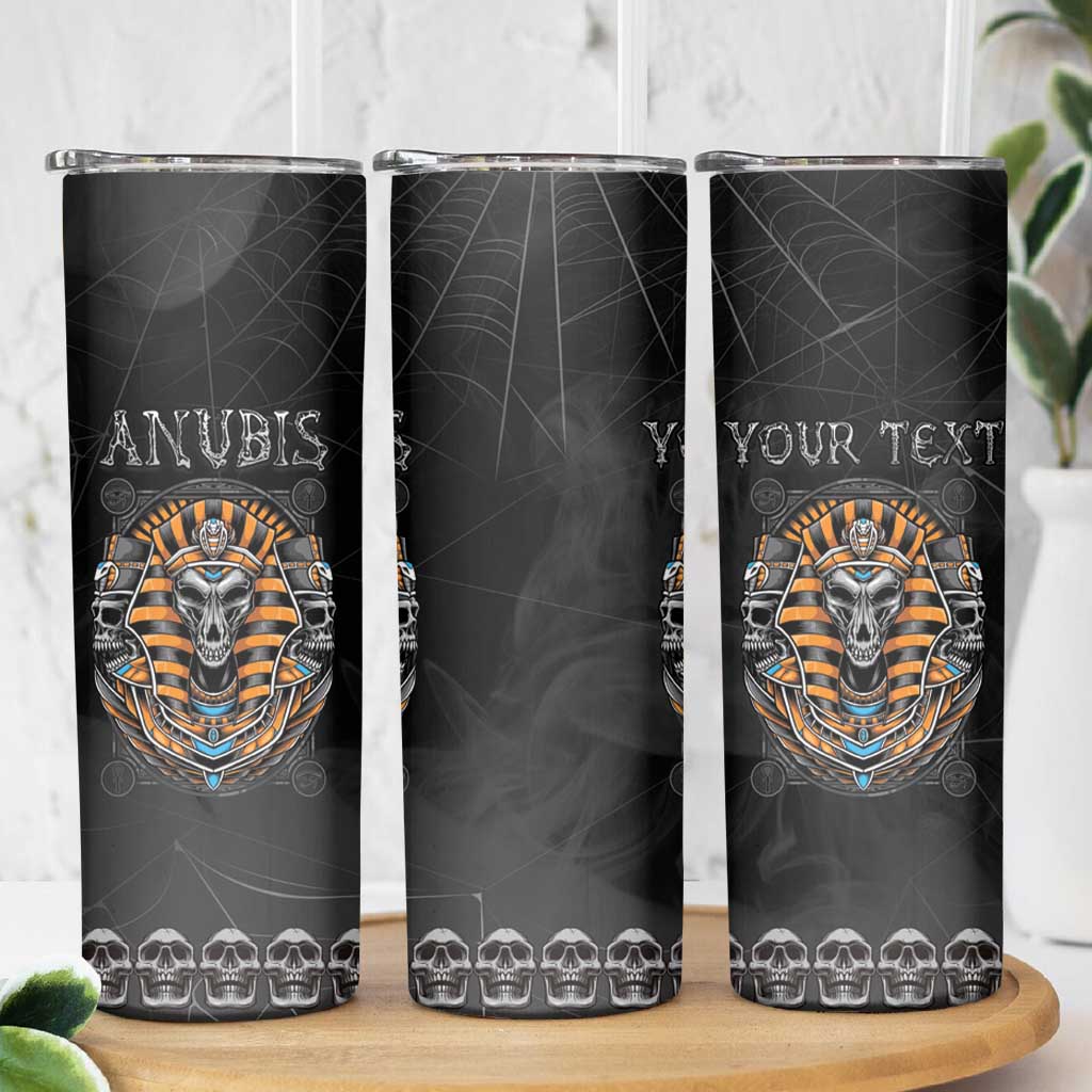 Personalized Halloween Egypt Skinny Tumbler Skull Anubis - Wonder Print Shop