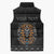 Personalized Halloween Egypt Sleeveless Puffer Jacket Skull Anubis - Wonder Print Shop