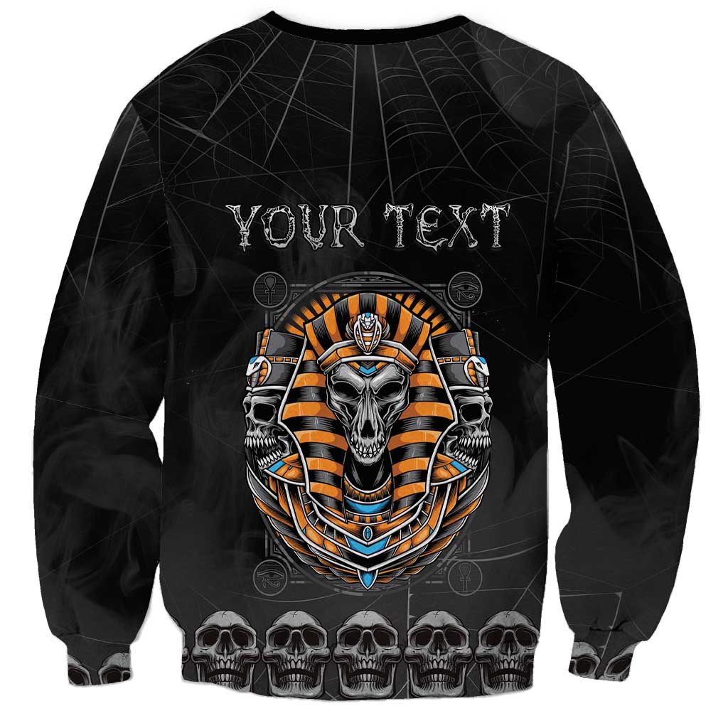 Personalized Halloween Egypt Sweatshirt Skull Anubis - Wonder Print Shop