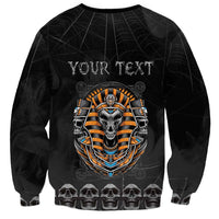 Personalized Halloween Egypt Sweatshirt Skull Anubis - Wonder Print Shop