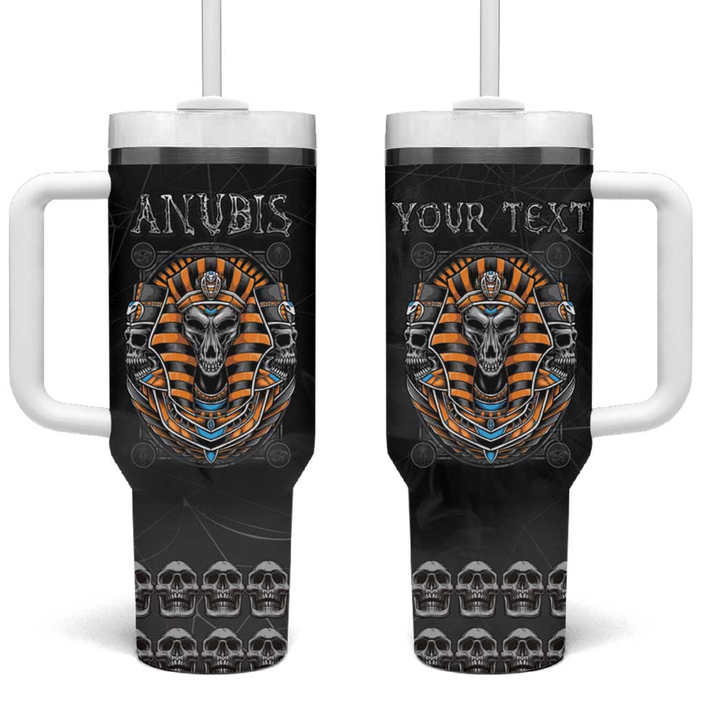 Personalized Halloween Egypt Tumbler With Handle Skull Anubis - Wonder Print Shop
