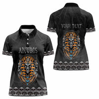 Personalized Halloween Egypt Women Polo Shirt Skull Anubis - Wonder Print Shop