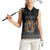 Personalized Halloween Egypt Women Sleeveless Polo Shirt Skull Anubis - Wonder Print Shop