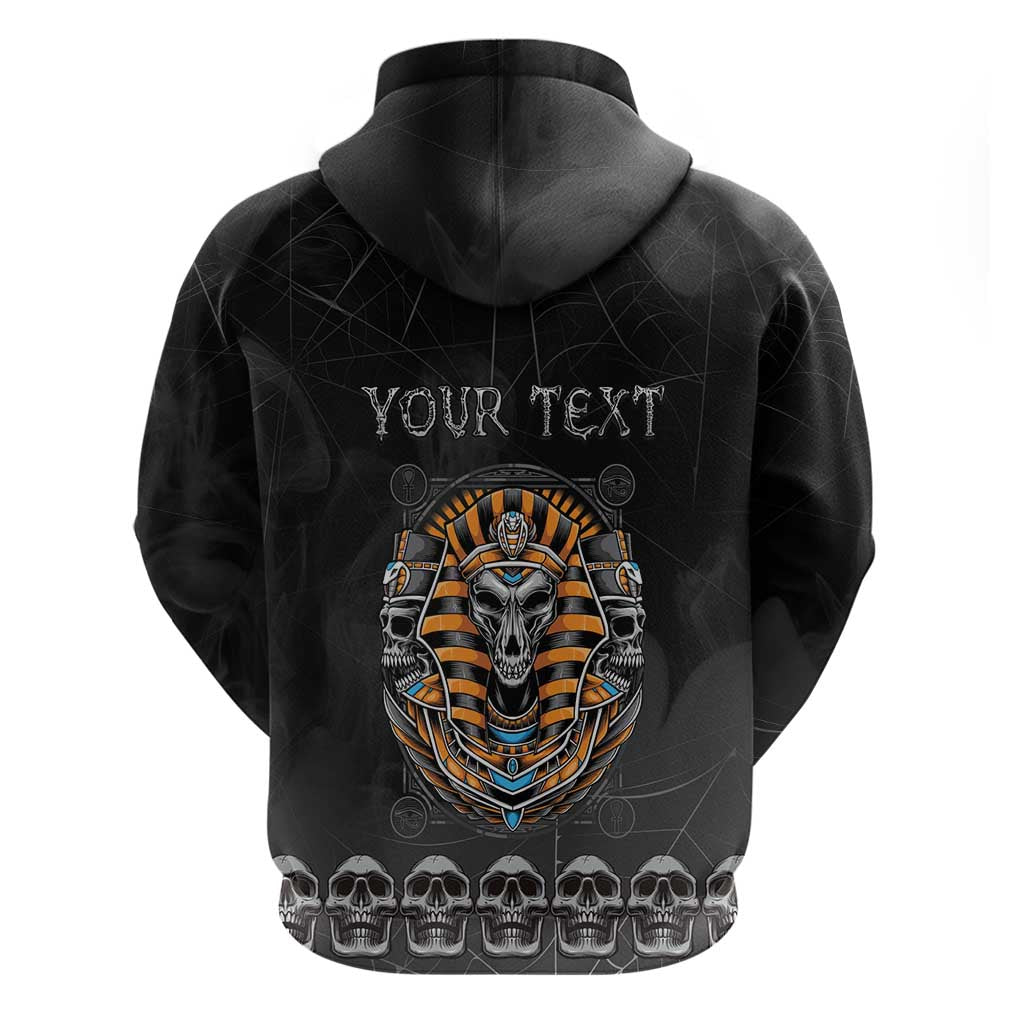 Personalized Halloween Egypt Zip Hoodie Skull Anubis - Wonder Print Shop