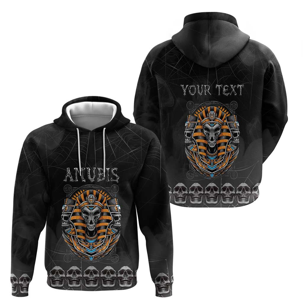 Personalized Halloween Egypt Zip Hoodie Skull Anubis - Wonder Print Shop