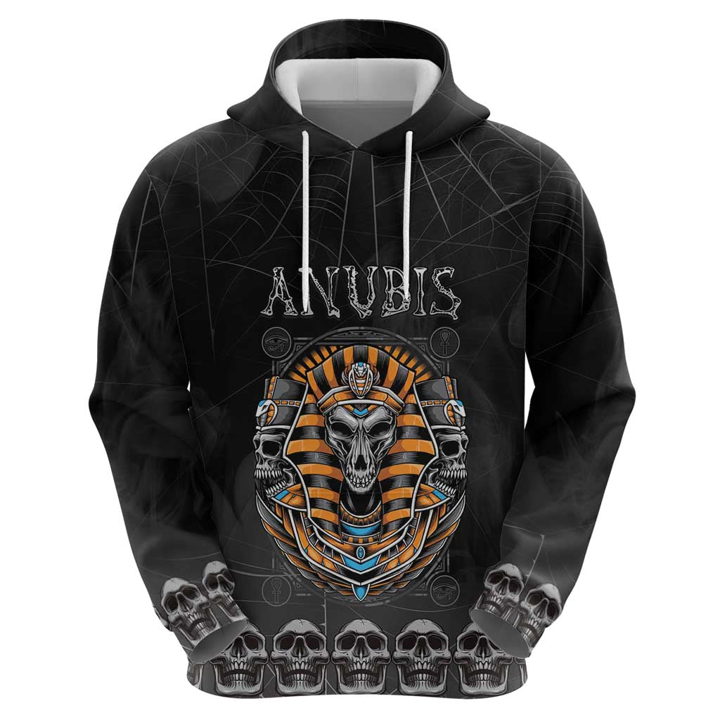 Personalized Halloween Egypt Zip Hoodie Skull Anubis - Wonder Print Shop
