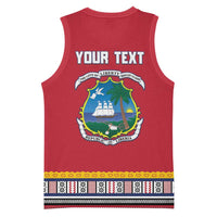 Personalized Liberia Dashiki Basketball Jersey Red Color - Wonder Print Shop