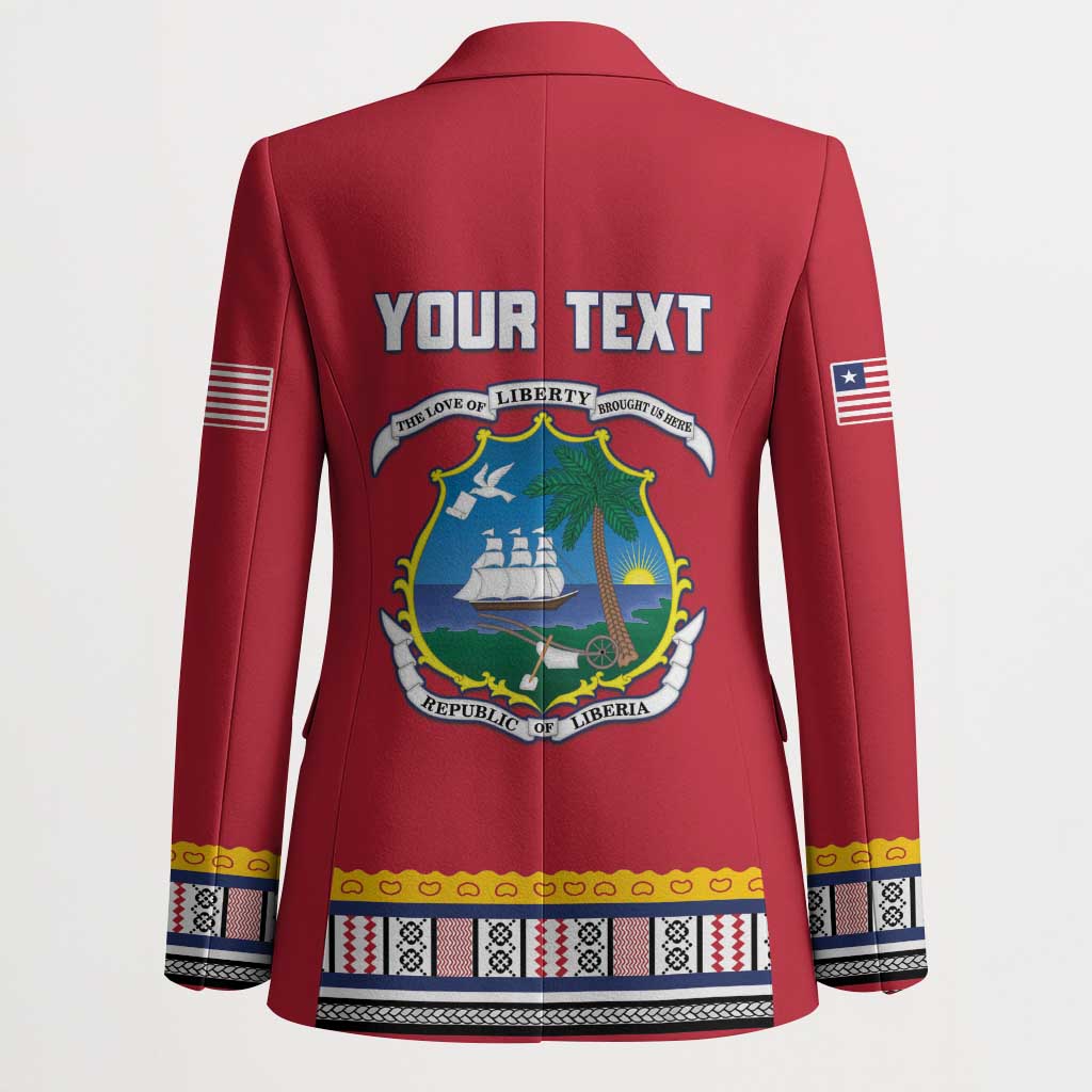 Personalized Liberia Dashiki Blazer Red Color - Wonder Print Shop