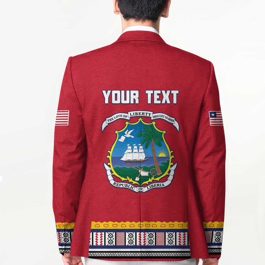 Personalized Liberia Dashiki Blazer Red Color - Wonder Print Shop