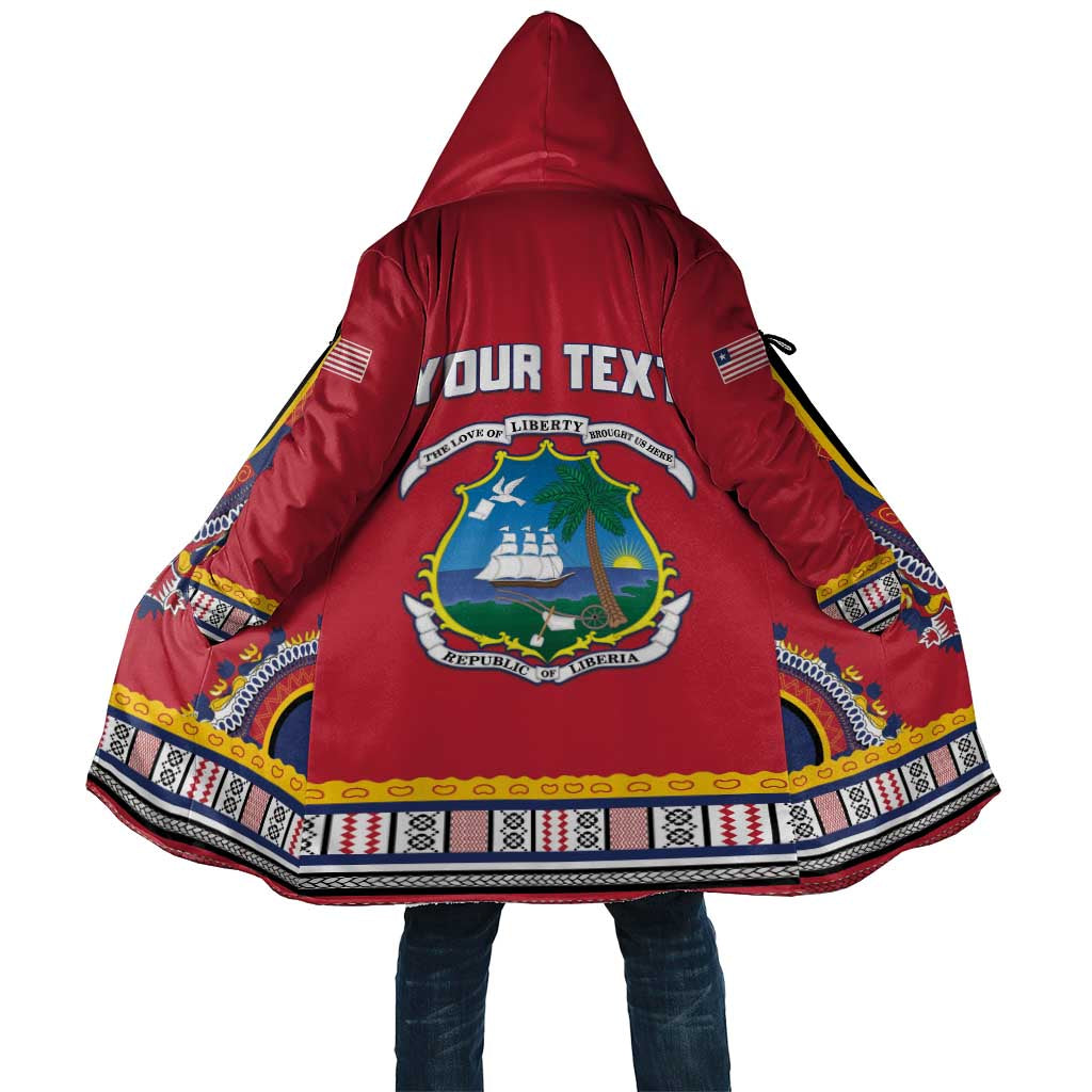 Personalized Liberia Dashiki Cloak Red Color - Wonder Print Shop