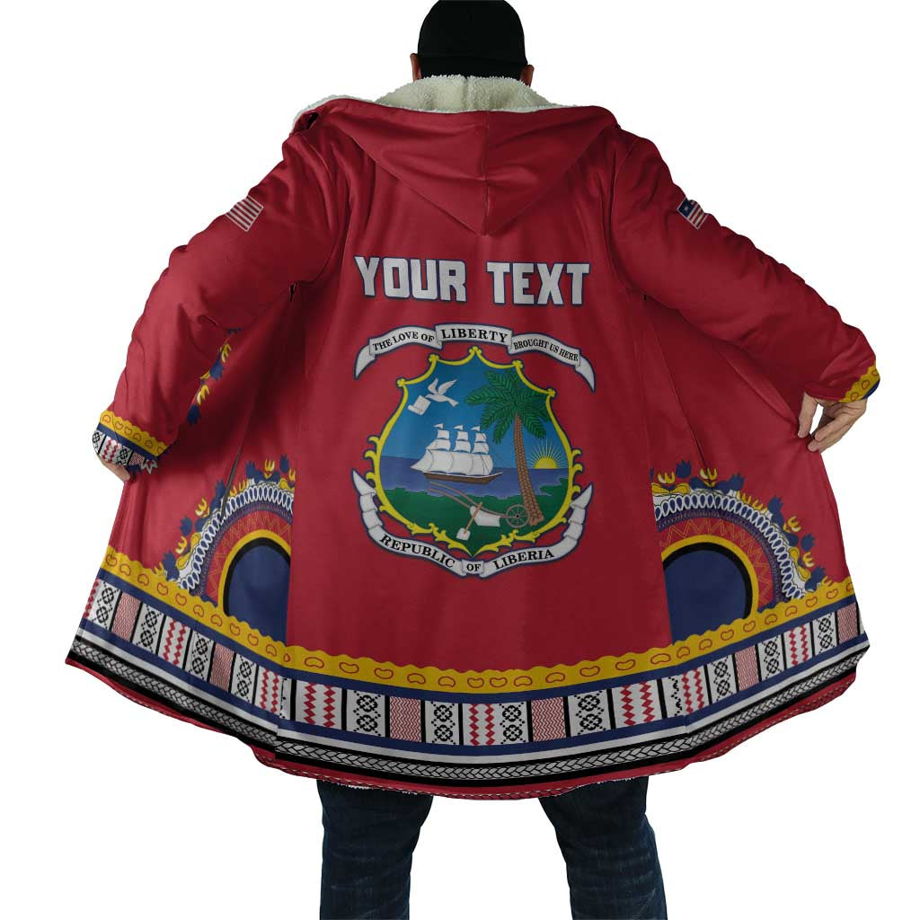 Personalized Liberia Dashiki Cloak Red Color - Wonder Print Shop