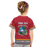 Personalized Liberia Dashiki Kid T Shirt Red Color - Wonder Print Shop