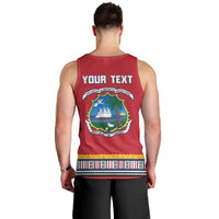 Personalized Liberia Dashiki Men Tank Top Red Color - Wonder Print Shop