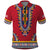 Personalized Liberia Dashiki Polo Shirt Red Color - Wonder Print Shop