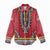 Personalized Liberia Dashiki Women Casual Shirt Red Color - Wonder Print Shop