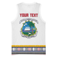 Personalized Liberia Dashiki Basketball Jersey White Color - Wonder Print Shop