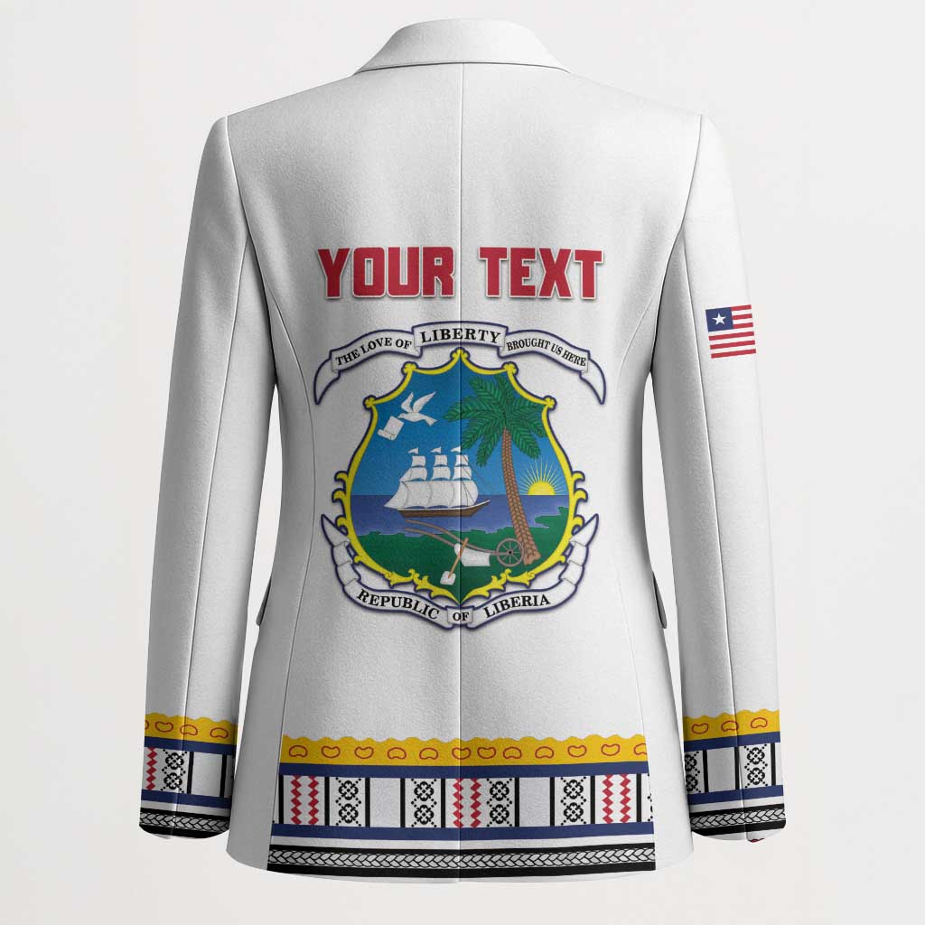 Personalized Liberia Dashiki Blazer White Color - Wonder Print Shop