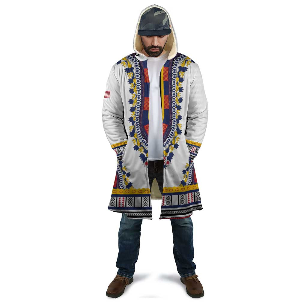 Personalized Liberia Dashiki Cloak White Color - Wonder Print Shop
