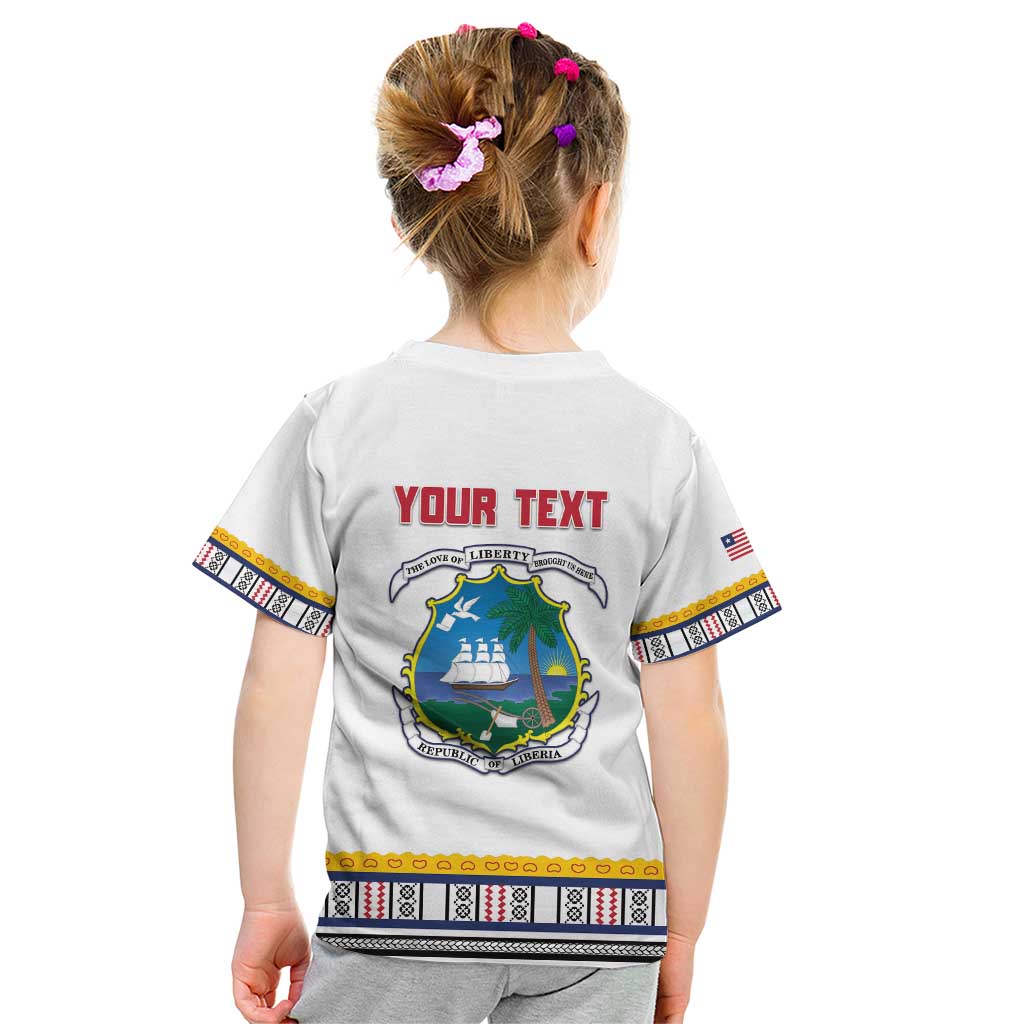 Personalized Liberia Dashiki Kid T Shirt White Color - Wonder Print Shop