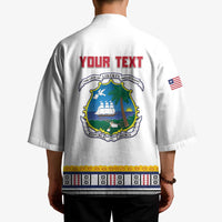 Personalized Liberia Dashiki Kimono White Color - Wonder Print Shop