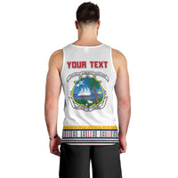 Personalized Liberia Dashiki Men Tank Top White Color - Wonder Print Shop