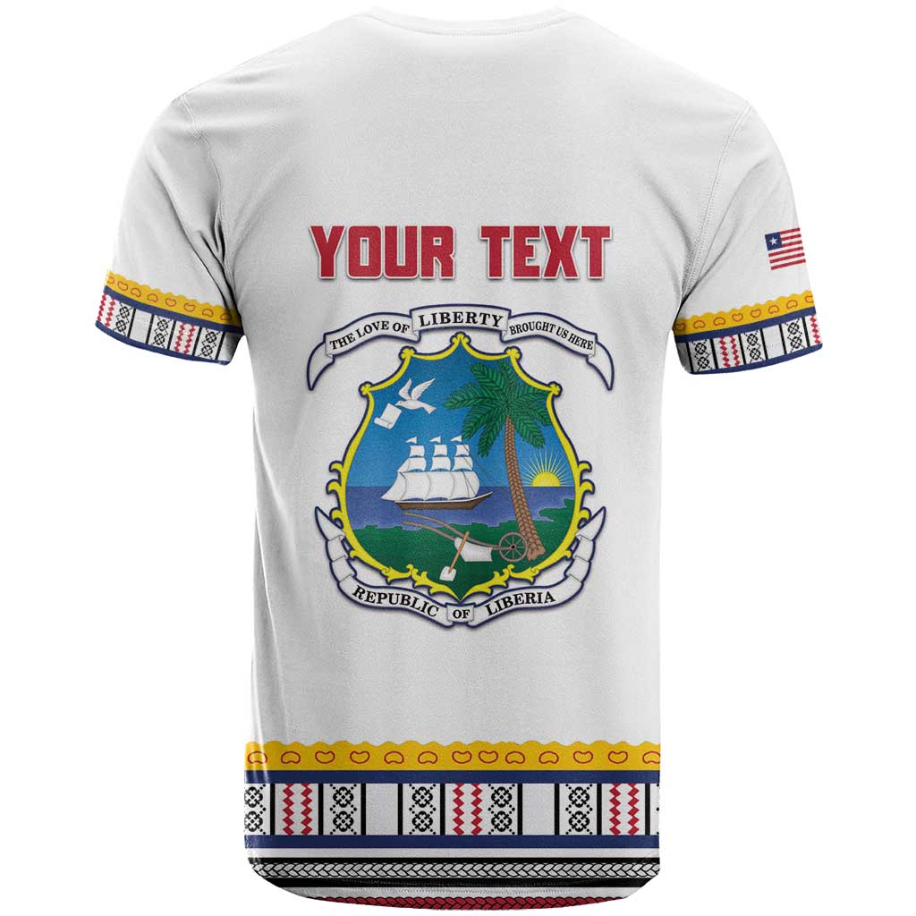Personalized Liberia Dashiki T Shirt White Color - Wonder Print Shop