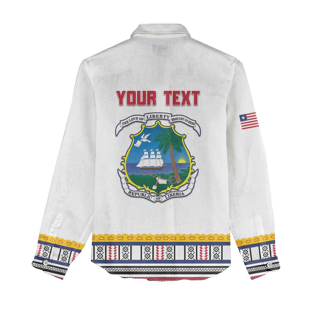 Personalized Liberia Dashiki Women Casual Shirt White Color - Wonder Print Shop