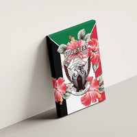 Personalised Sudan Independence Day Canvas Wall Art Coat Of Arms Mix Hisbicus - Wonder Print Shop