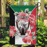 Personalised Sudan Independence Day Garden Flag Coat Of Arms Mix Hisbicus - Wonder Print Shop