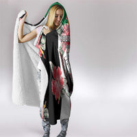 Personalised Sudan Independence Day Hooded Blanket Coat Of Arms Mix Hisbicus