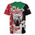Personalised Sudan Independence Day Rugby Jersey Coat Of Arms Mix Hisbicus - Wonder Print Shop