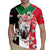 Personalised Sudan Independence Day Rugby Jersey Coat Of Arms Mix Hisbicus - Wonder Print Shop