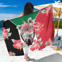 Personalised Sudan Independence Day Sarong Coat Of Arms Mix Hisbicus - Wonder Print Shop