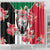 Personalised Sudan Independence Day Shower Curtain Coat Of Arms Mix Hisbicus