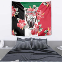 Personalised Sudan Independence Day Tapestry Coat Of Arms Mix Hisbicus - Wonder Print Shop