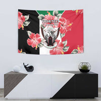 Personalised Sudan Independence Day Tapestry Coat Of Arms Mix Hisbicus - Wonder Print Shop
