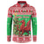 Wales Christmas Button Sweatshirt Welsh Dragon Nadolig Llawen - Wonder Print Shop