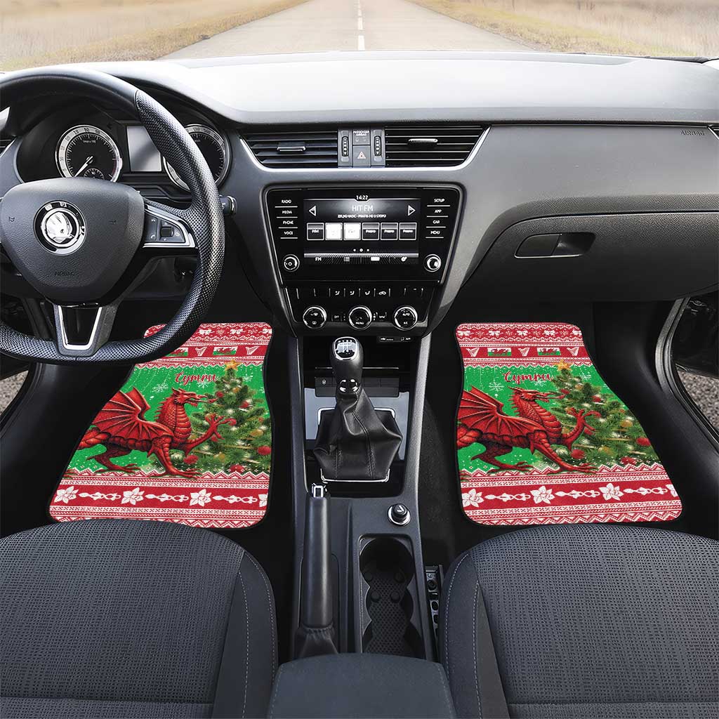 Wales Christmas Car Mats Welsh Dragon Nadolig Llawen - Wonder Print Shop