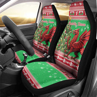Wales Christmas Car Seat Cover Welsh Dragon Nadolig Llawen - Wonder Print Shop