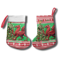 Wales Christmas Stocking Welsh Dragon Nadolig Llawen - Wonder Print Shop